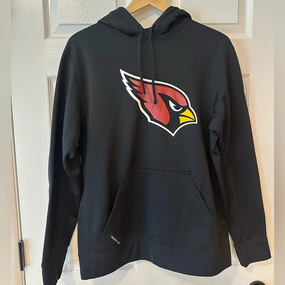 Arizona Cardinals NFL Nike Black Hoodie Men’s Size Medium Sports Thermafit